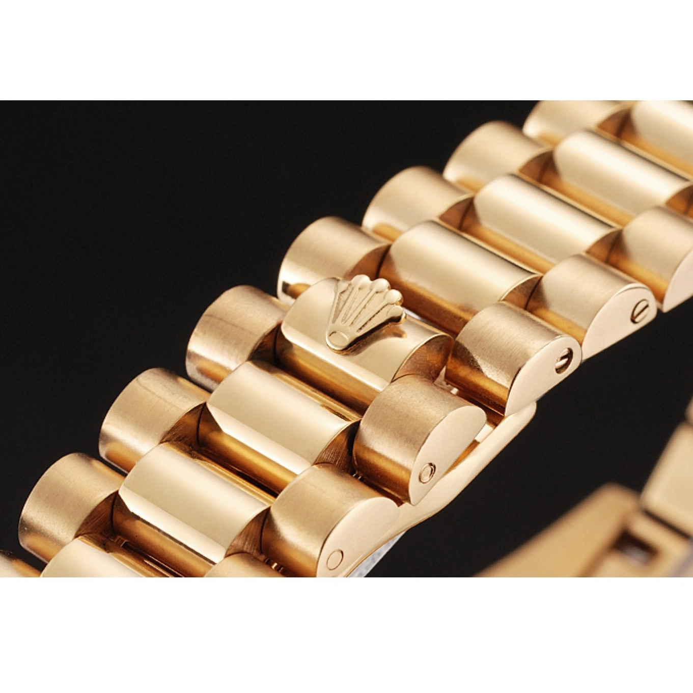 Aaa replica watch Pave And Day Case Bezel Date Bracelet Swiss Diamond Rolex Dial Gold And 0726